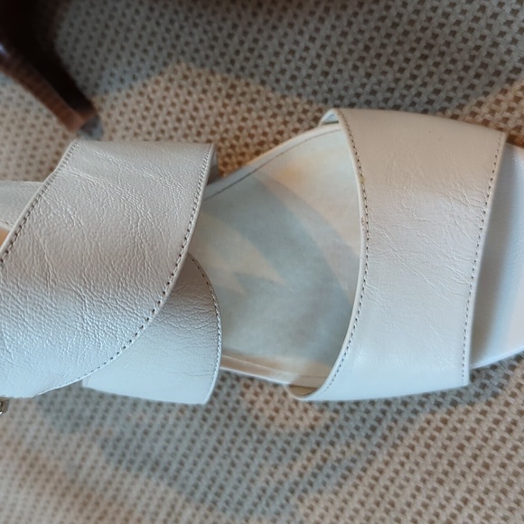 Michael Kors, bone colored strappy heels. Size 8 - Picture 7 of 9